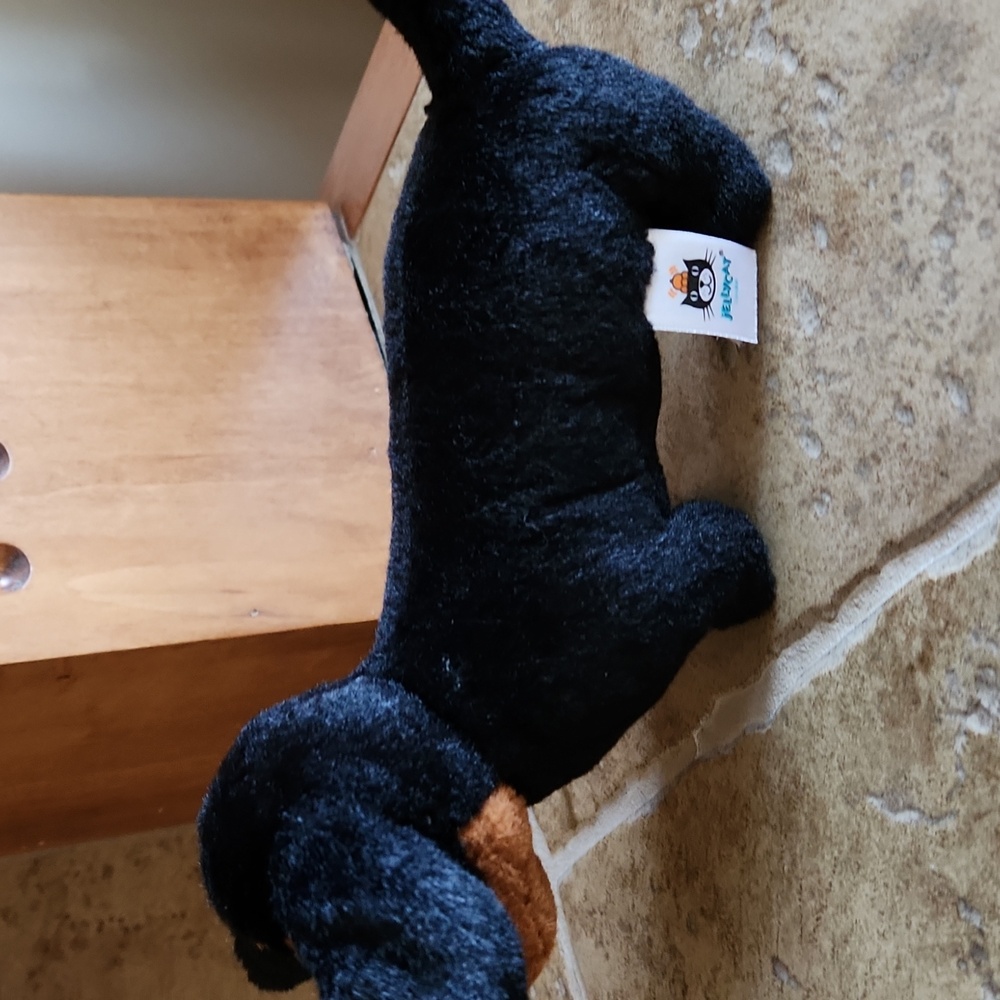 Jellycat Midnight Black And Brown MINI Freddie  Dauchsund Plush Toy - Picture 8 of 8